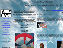 Tablet Screenshot of amballoons.com